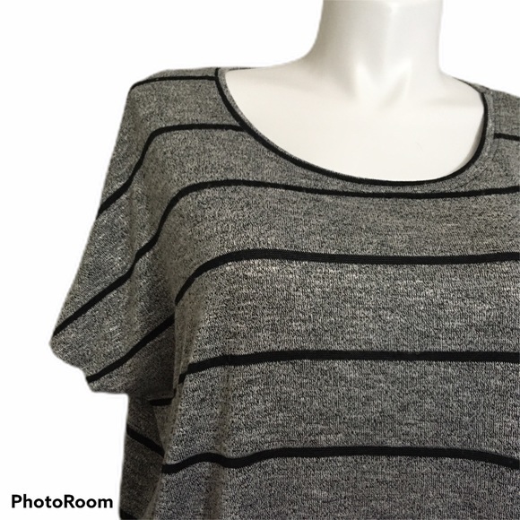 French Laundry striped fringed sweater. Medium - Picture 2 of 5